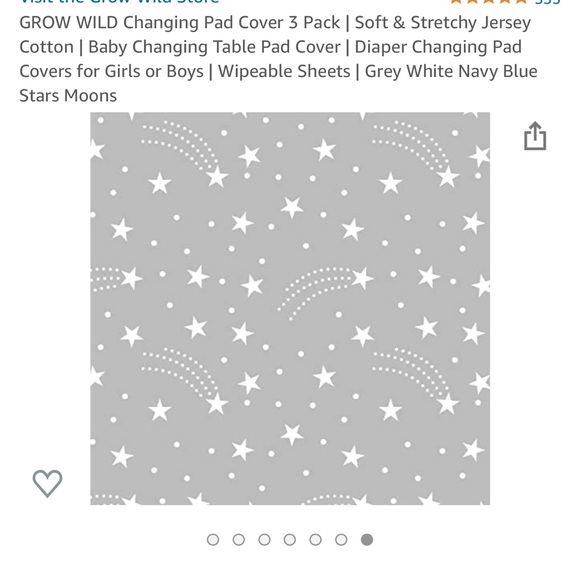 🆕 🌌🌙Changing Pad Cover 3 Pack | Soft & Stretchy Jersey - Picture 6 of 7